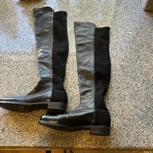 Stuart Whitman 50/50 over the knee Black kappa/Leather boot size 6
